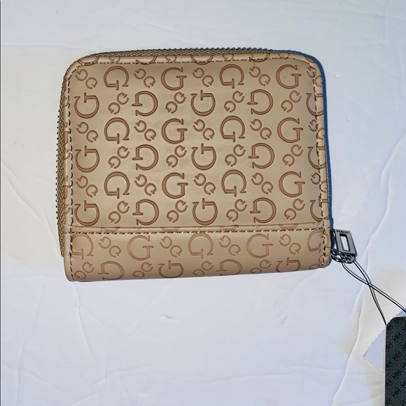 New GUESS Wallet Beige Clutch Pouch Coin Purse Latte Tempe SLG EX826355 - Picture 4 of 6